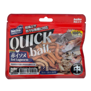 クイックベイト 乾燥赤イソメ 10g入りのパッケージ写真